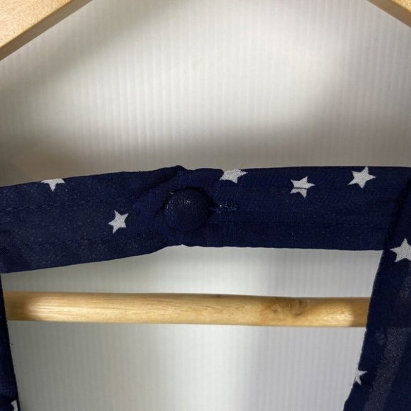 Lioness Size M Playsuit Romper Low Cut front & Back Navy Stars Party - Picture 9 of 11